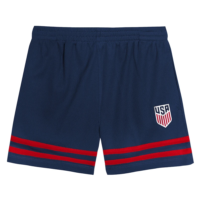 Ensemble haut et short Charming Dude rouge/bleu marine pour tout-petits USMNT