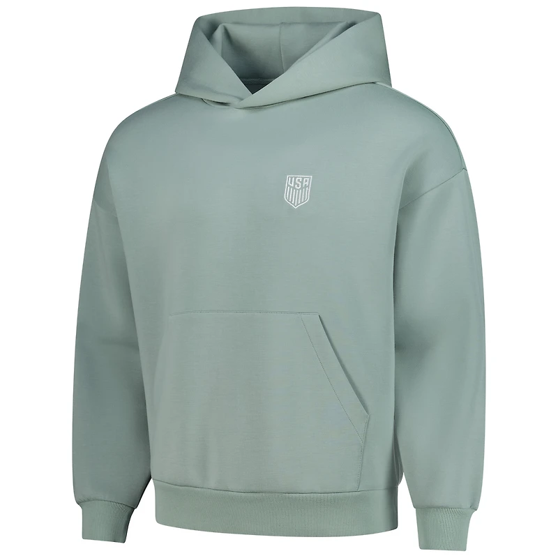 Unisex Levelwear Green USMNT Luxe Signature Tri-Blend Pullover Hood