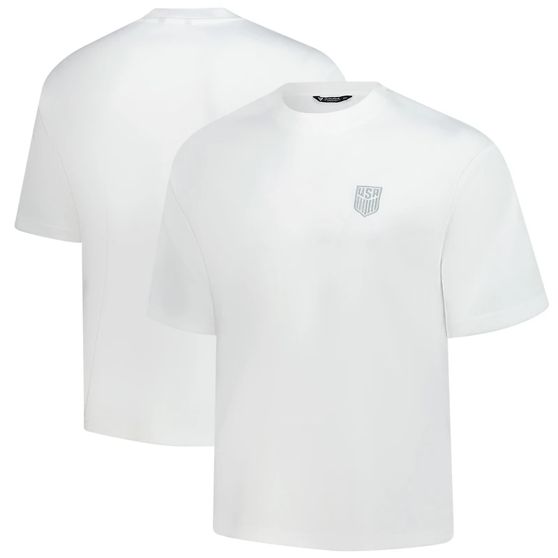 Unisex Levelwear White USMNT Luxe Signature Knit T-Shirt