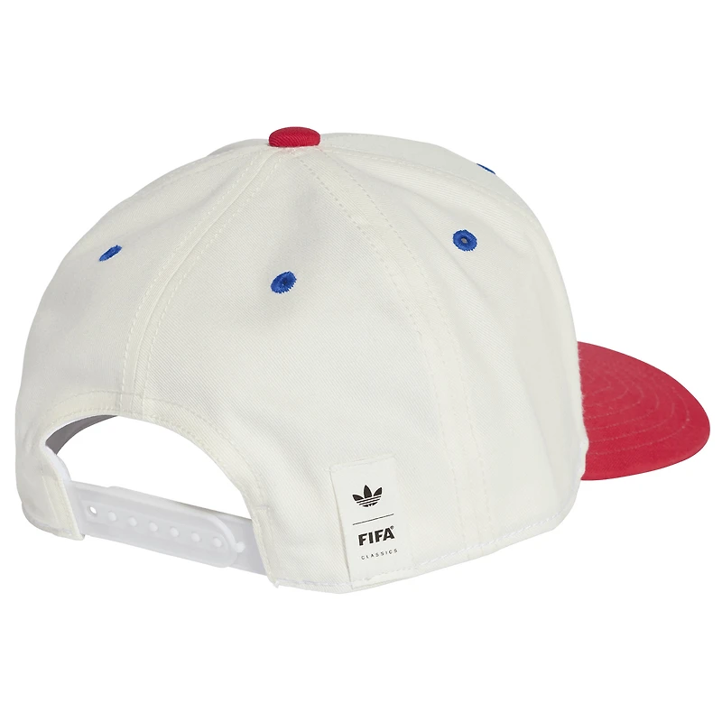 Casquette unisexe adidas blanche/rouge avec motif USMNT Coupe du Monde 1994