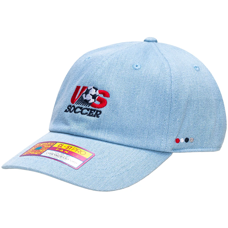 Casquette trucker unisexe bleu clair USMNT Making History ajustable