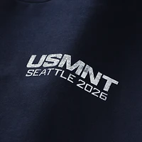 T-shirt unisexe Uscape Apparel bleu marine, ville hôte, U.S. Soccer x Seattle Crest 2026