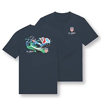 T-shirt unisexe Uscape Apparel bleu marine USMNT Coupe du Monde FIFA 2026 U.S. Soccer x Los Angeles Script