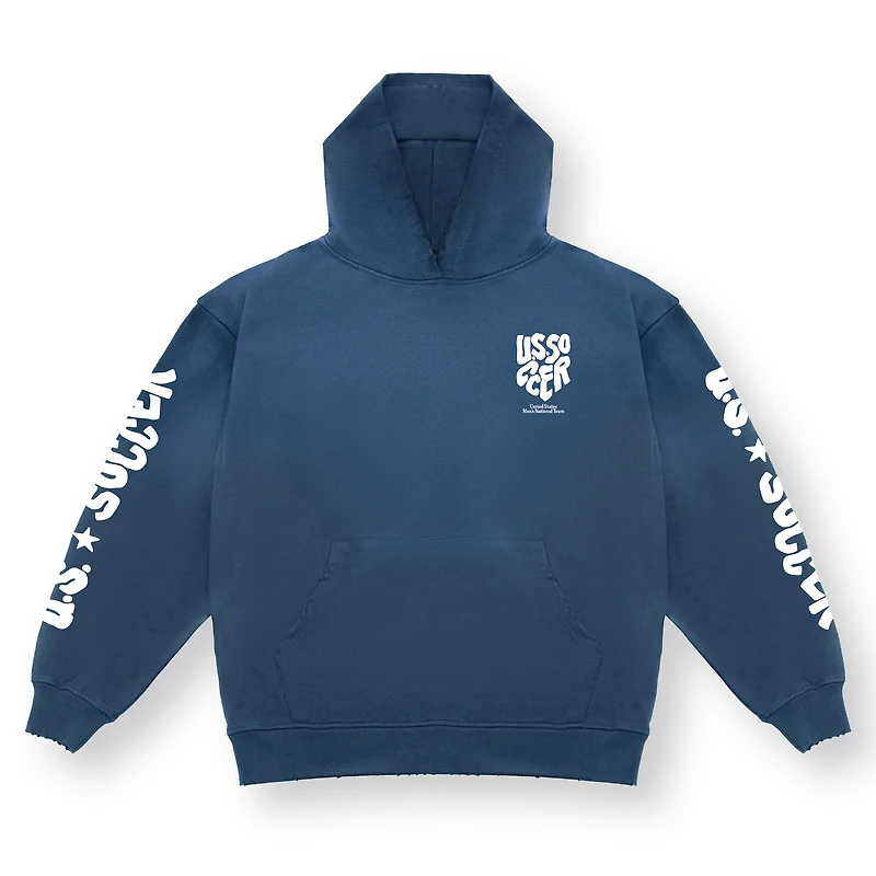 Unisex Uscape Apparel Navy USMNT Oversized Celebrate Hoodie