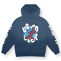 Sweat à capuche unisexe Uscape Apparel bleu marine USMNT surdimensionné Celebrate