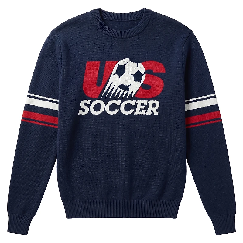 Unisex Uscape Apparel Navy USMNT Retro Knit Sweatshirt