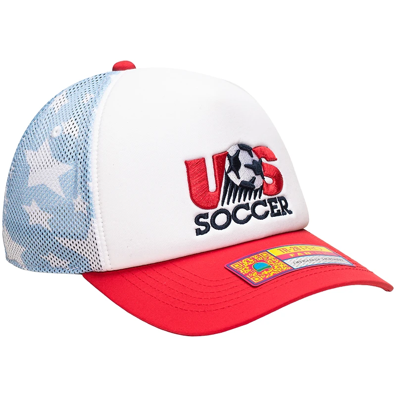Unisex White USMNT Making History Adjustable Trucker Hat