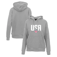 Sweat à capuche gris Levelwear USMNT Podium Mascot pour femme