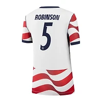 Women's Nike Antonee Robinson White USMNT 2026 Home Stadium Replica Jersey