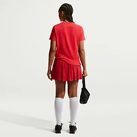 T-shirt Nike rouge pour femme avec l'écusson de l'équipe nationale américaine football (USMNT)