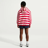 Women's Nike White/Red USMNT Oversized Phoenix Fleece Hoodie