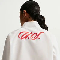 Veste zippée Nike blanche pour femme USMNT 2026 Anthem Dri-FIT