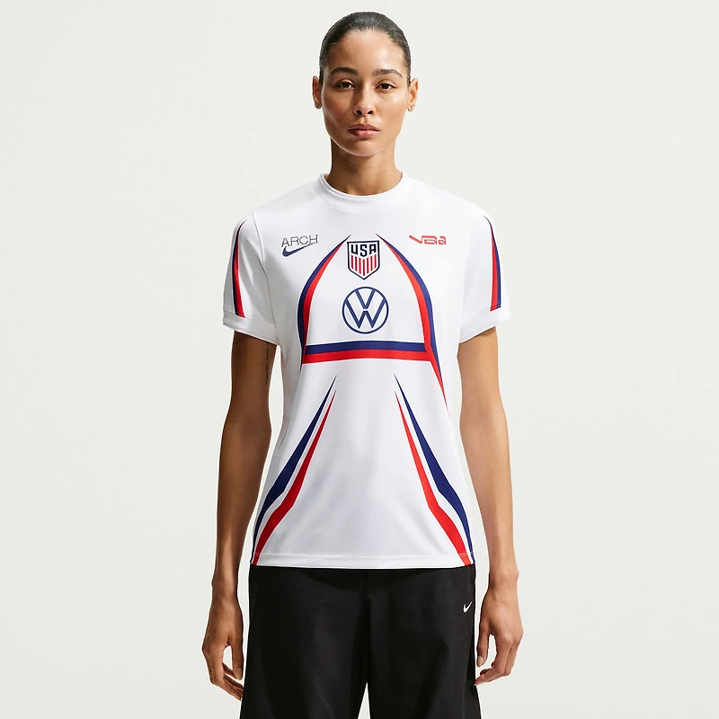 Women's Nike White USMNT x VAA 2026 Dri-FIT Pre-Match Top