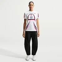 Haut d'avant-match Nike blanc USMNT x VAA 2026 Dri-FIT pour femme