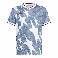 Maillot de mode graphique en denim adidas bleu USA 1994 pour jeunes