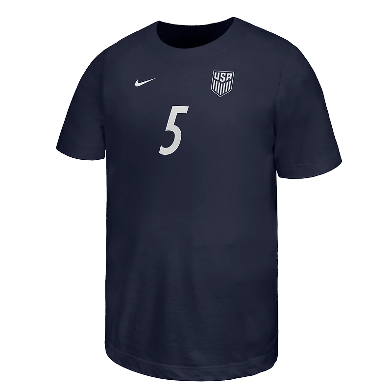 T-shirt Nike pour enfant Antonee Robinson bleu marine USMNT extérieur avec nom et numéro