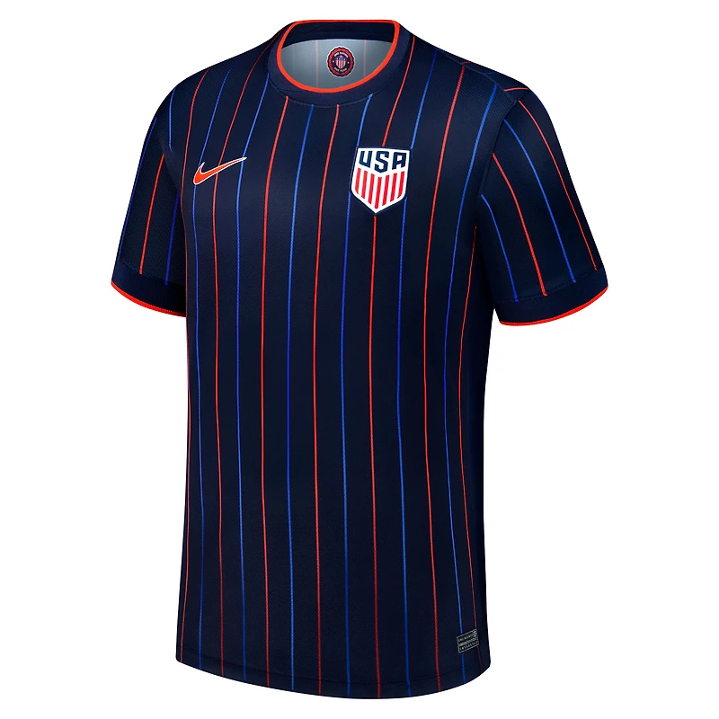 Maillot Nike bleu marine USMNT 2025 extérieur pour enfant