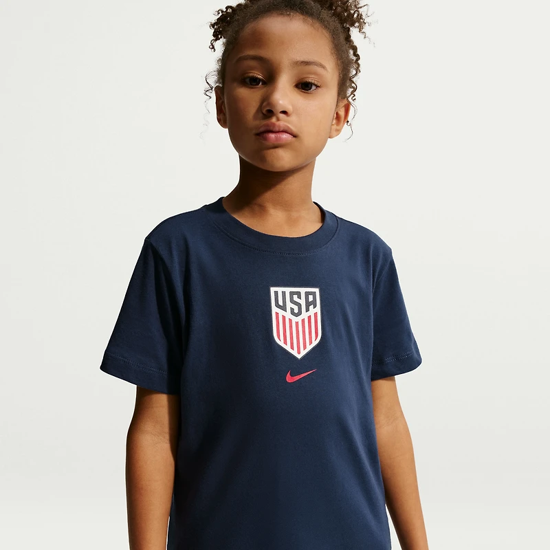 Youth Nike Navy USMNT Crest T-Shirt