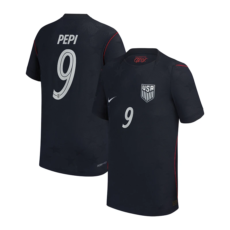 Youth Nike Ricardo Pepi Blue USMNT 2026/27 Away Match Authentic Jersey