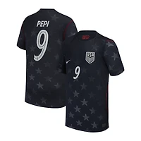 Maillot réplique Nike Ricardo Pepi bleu USMNT extérieur 2026/27 pour jeunes
