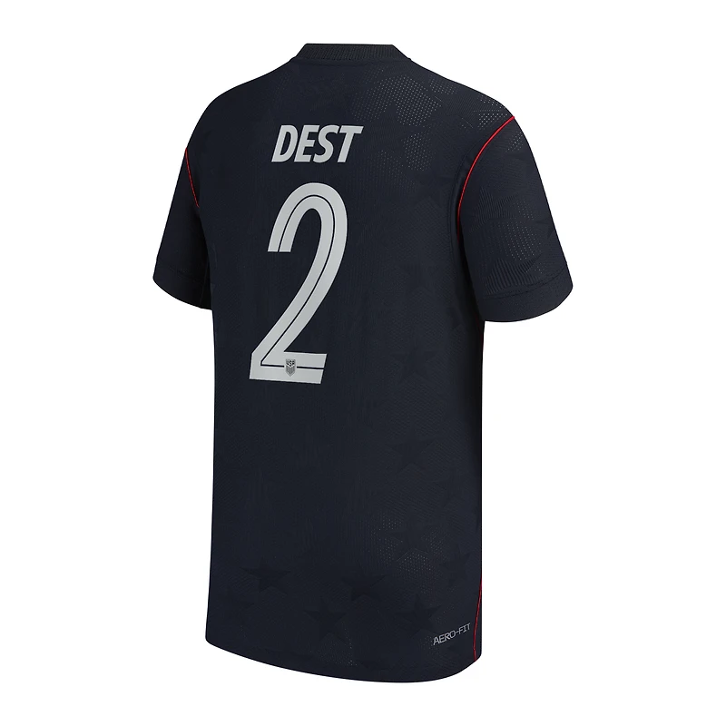 Maillot réplique Nike Sergiño Dest bleu USMNT extérieur 2026/27 pour jeunes