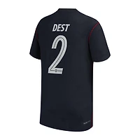 Maillot réplique Nike Sergiño Dest bleu USMNT extérieur 2026/27 pour jeunes