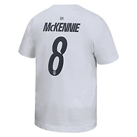 T-shirt domicile Nike Weston McKennie blanc USMNT pour enfant, nom et numéro