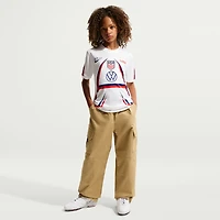 Youth Nike White USMNT x VAA 2026 Dri-FIT Pre-Match Top