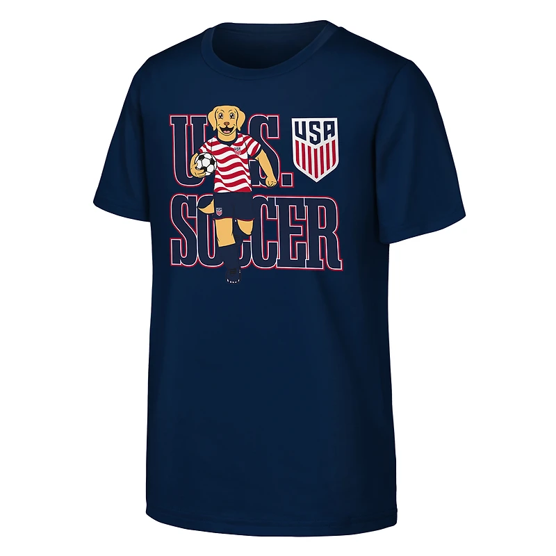 Youth Outerstuff  Navy USMNT Free Kick Mascot T-Shirt