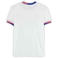 Maillot Nike blanc 2024 autographié par Carli Lloyd de l'USWNT avec inscription « Double championne du monde et championne olympique » - Signature sur le devant