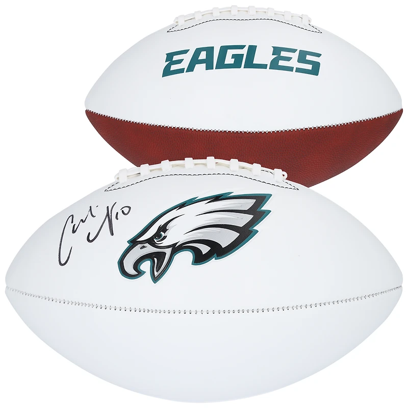 Carli Lloyd USWNT Autographed Philadelphia Eagles Franklin White Panel Football  
