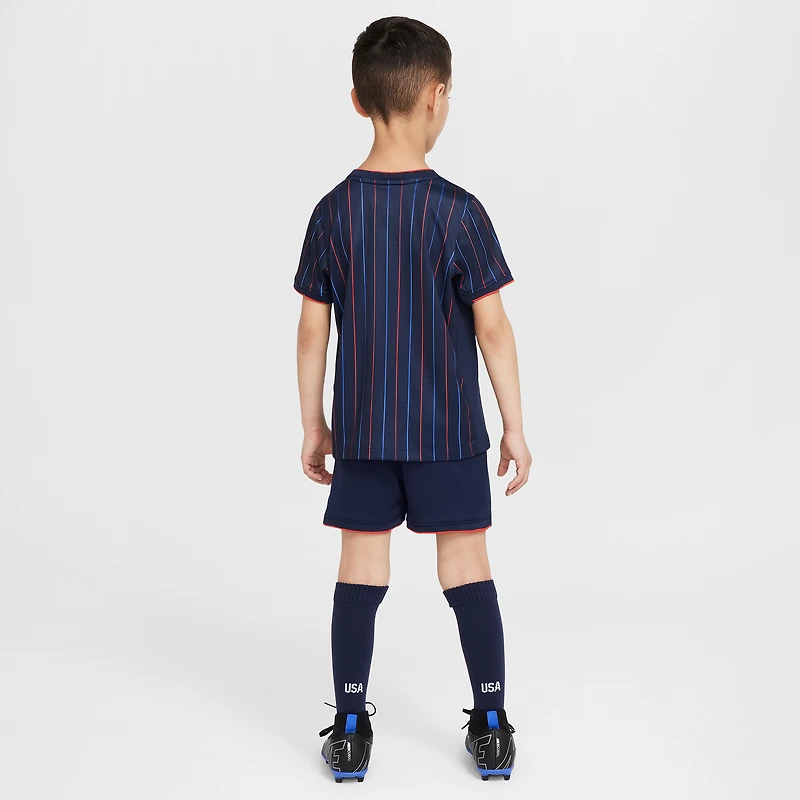 Maillot de stade extérieur Nike bleu marine USWNT 2025 pour enfant d'âge préscolaire