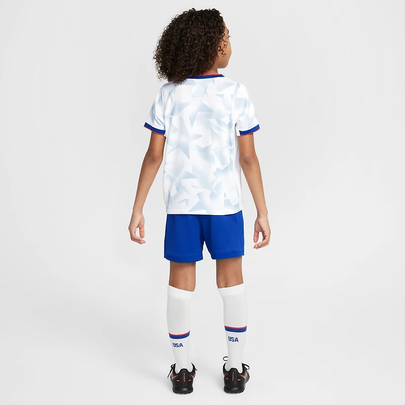 Maillot de stade Nike blanc USWNT 2025 pour enfant d'âge préscolaire