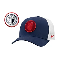 Casquette ajustable Nike USWNT Rise Trucker bleu marine unisexe