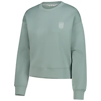 Sweat-shirt ras du cou en éponge de luxe pour femme V110850 USWoSoc CT4 US Soccer LVE S25 SWTLADCRW 00US03E10147V02001UIBGGRN