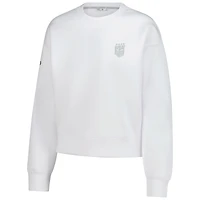 Sweat-shirt ras du cou en éponge de luxe pour femme V110850 USWoSoc 001 US Soccer LVE S25 SWTLADCRW 00US03E10147V02002UWHITE0