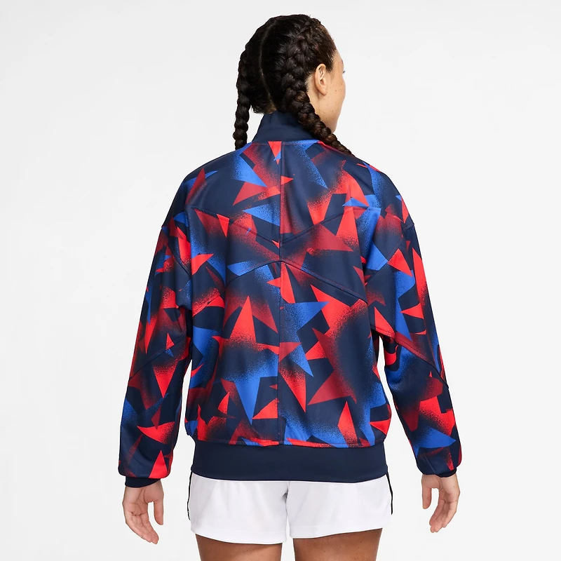 Veste Nike Navy USWNT 2025 Academy Pro Anthem Performance entièrement zippée pour femme