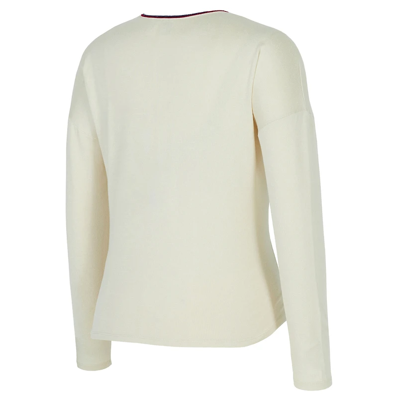 SweaTop en tricot Hacci Kaki USWNT Sport Cream pour femme