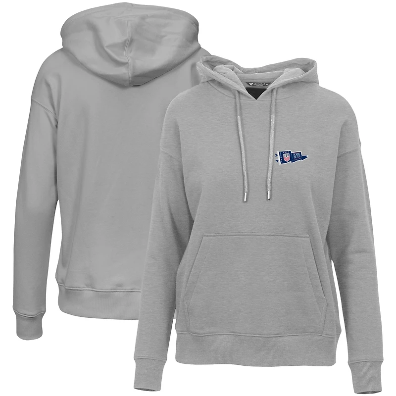 Sweat à capuche USWNT Adorn Strike Fast gris Levelwear pour femme