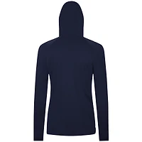 Sweat à capuche zippé quart de tour USWNT Raven bleu marine Levelwear pour femme