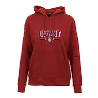 Sweat à capuche rouge USWNT Adorn Strike Fast pour femme Levelwear