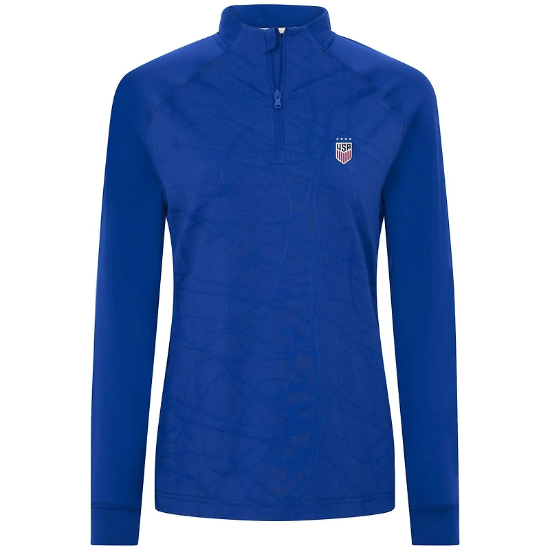 Pull-over à fermeture éclair quart de tour Levelwear Royal USWNT Amethyst pour femme