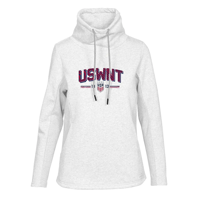 Sweat-shirt à capuche USWNT blanc Levelwear pour femme