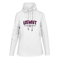 Sweat-shirt à capuche USWNT blanc Levelwear pour femme