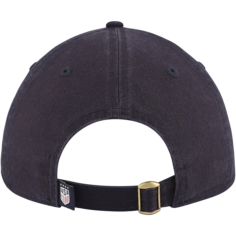 Casquette réglable bleu marine USWNT Throwback 9TWENTY New Era pour femme