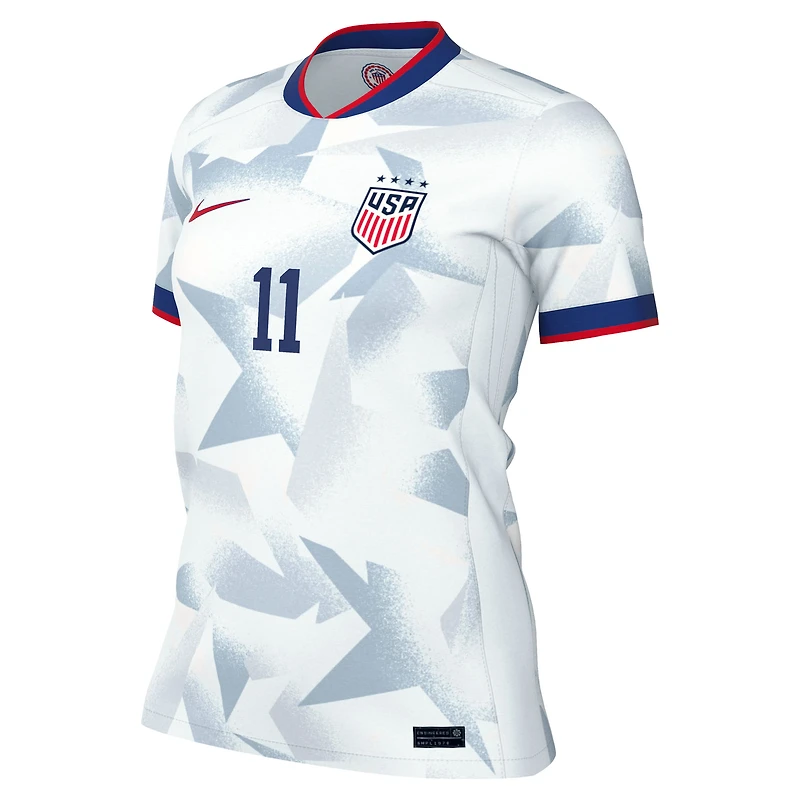 Maillot Nike Alyssa Thompson blanc USWNT 2025 Domicile Réplique pour Femme