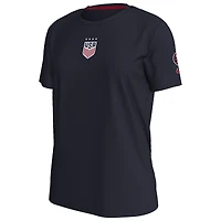 T-shirt Nike bleu marine USWNT Crest pour femme