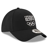 Men's New Era Black Utah 2034 9FORTY Adjustable Hat