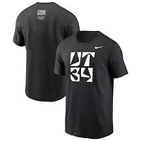 T-shirt Nike Dri-FIT noir pour homme, Utah 2034, Jeux olympiques d'hiver
