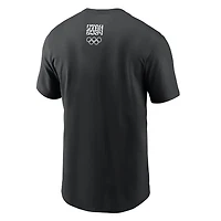 T-shirt Nike Dri-FIT noir pour homme, Utah 2034, Jeux olympiques d'hiver